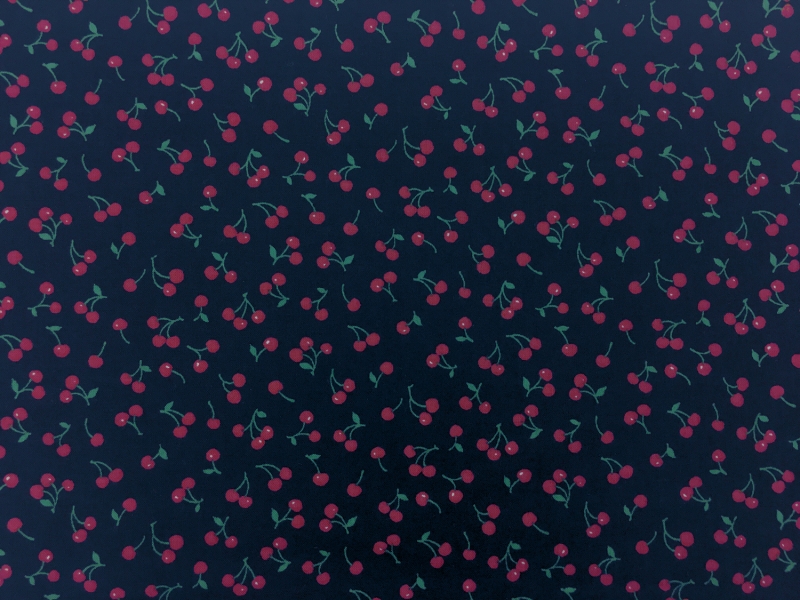 Japanese Cotton Lawn Petite Cherries Print0