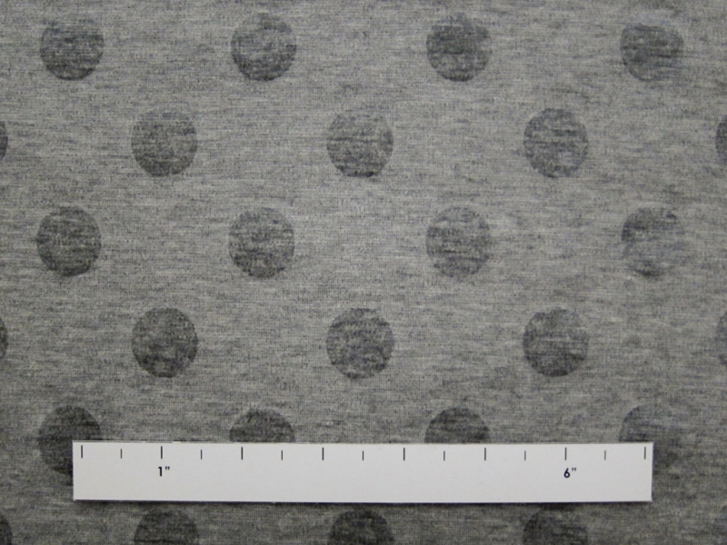 Cotton Blend Knit With Polka Dots in Grey1