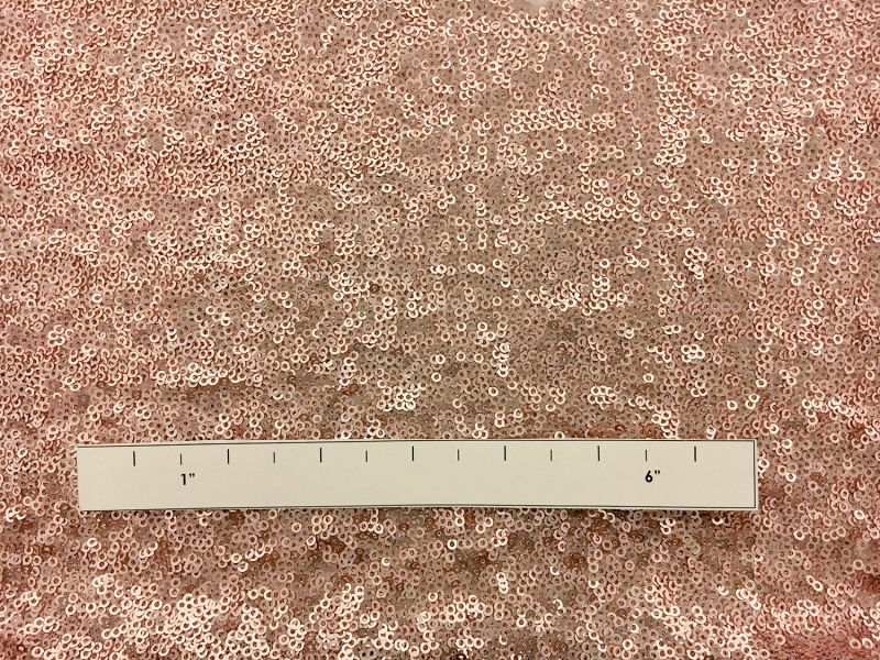 Mini Sequins on Stretch Tulle in Nude1