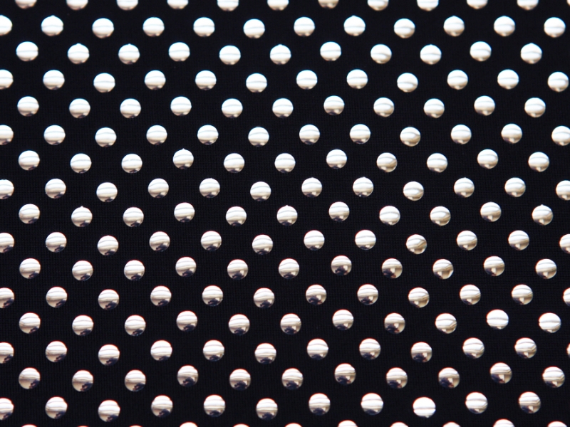 Poly Spandex with Metallic Dots2