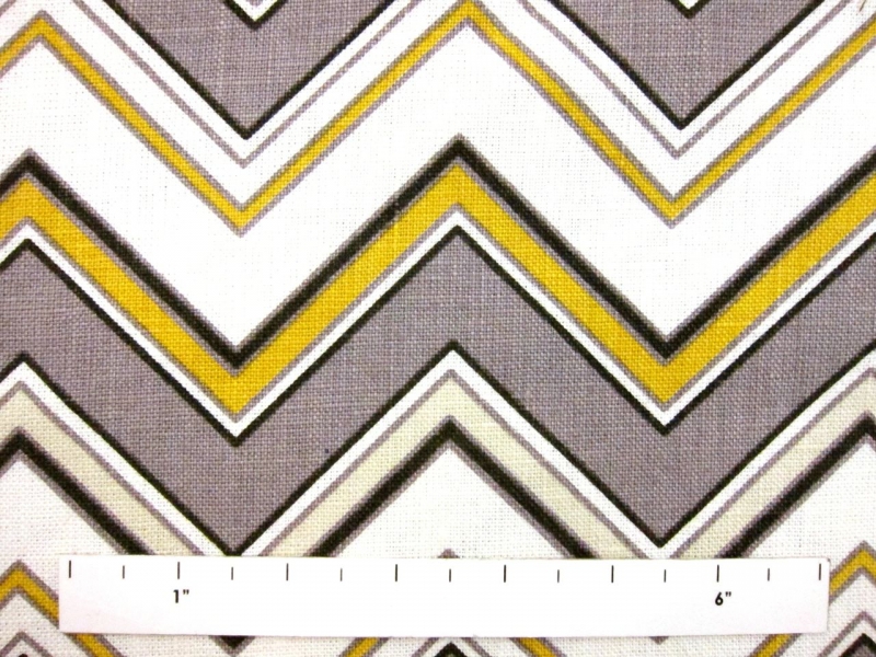 Linen Upholstery Zig Zag Print1