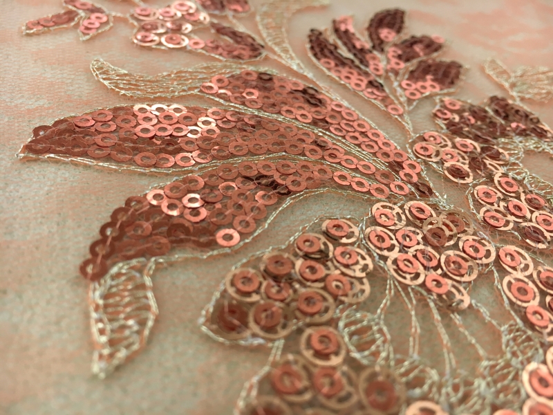 Embroidered and Sequined Chantilly Lace2