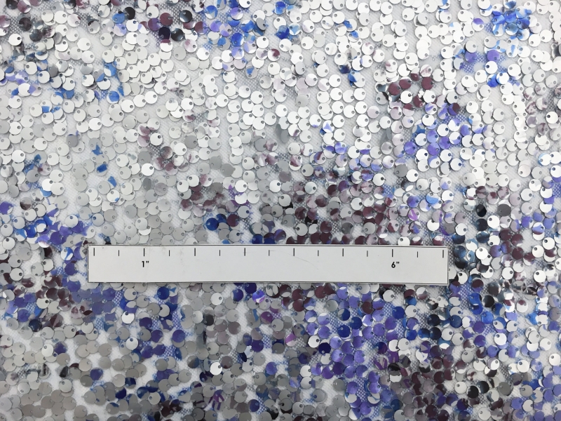 Printed Sequins on Stretch Tulle1