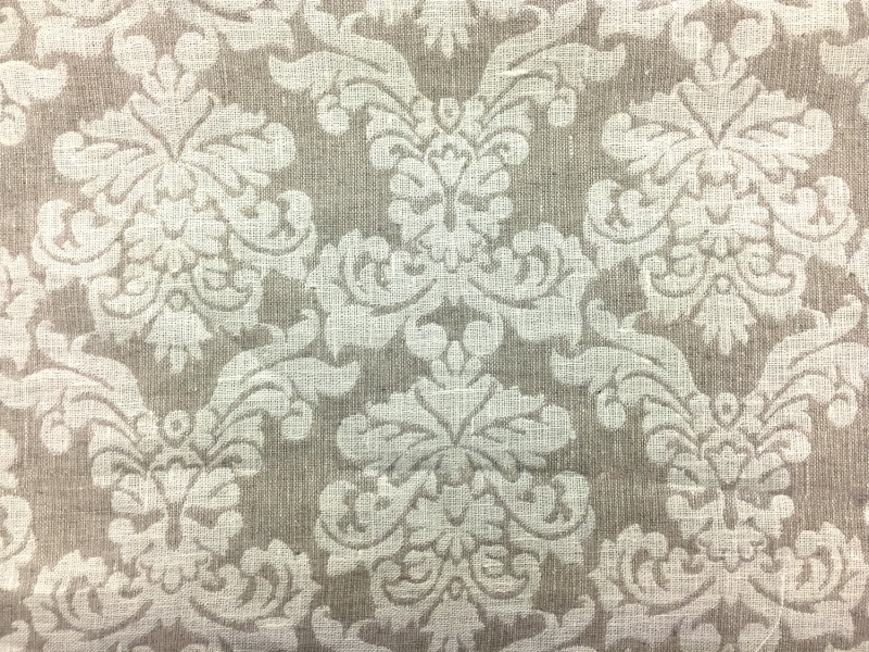 Doubleface Upholstery Linen Damask With Filigree1