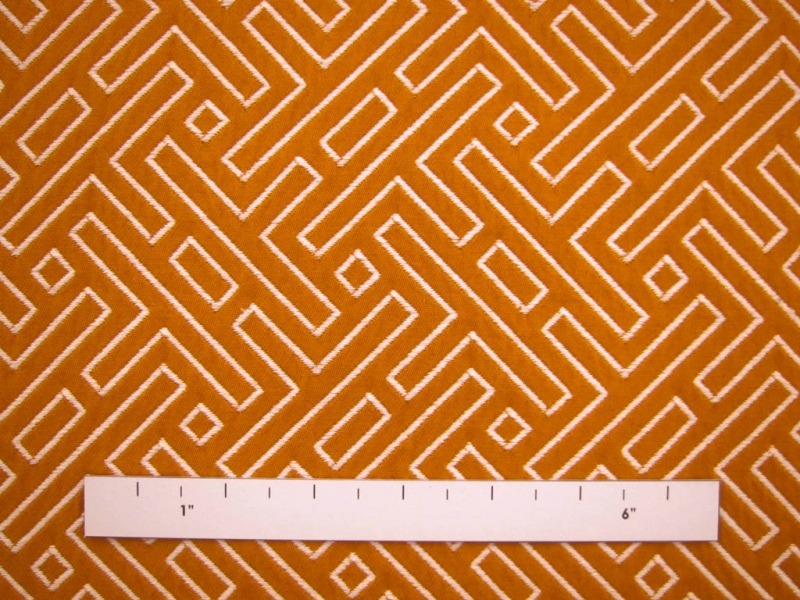 Cotton Blend Upholstery Labyrinth Brocade1