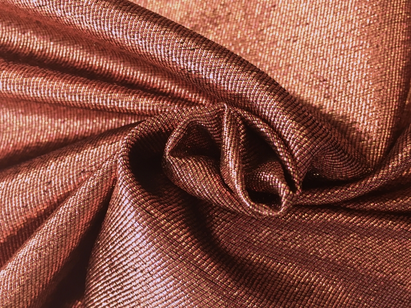 Silk and Polyester Lamé Crepe0