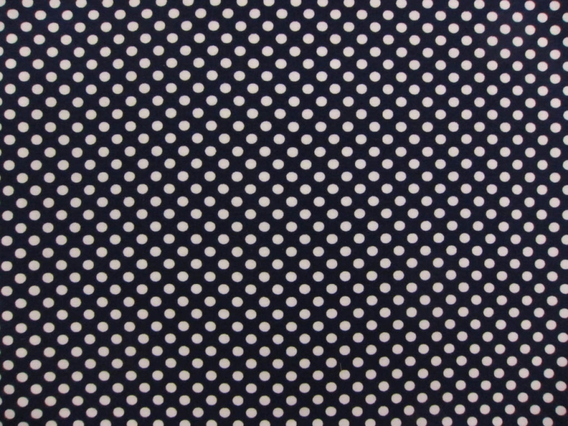 Cotton Jersey With Polka Dot Print0