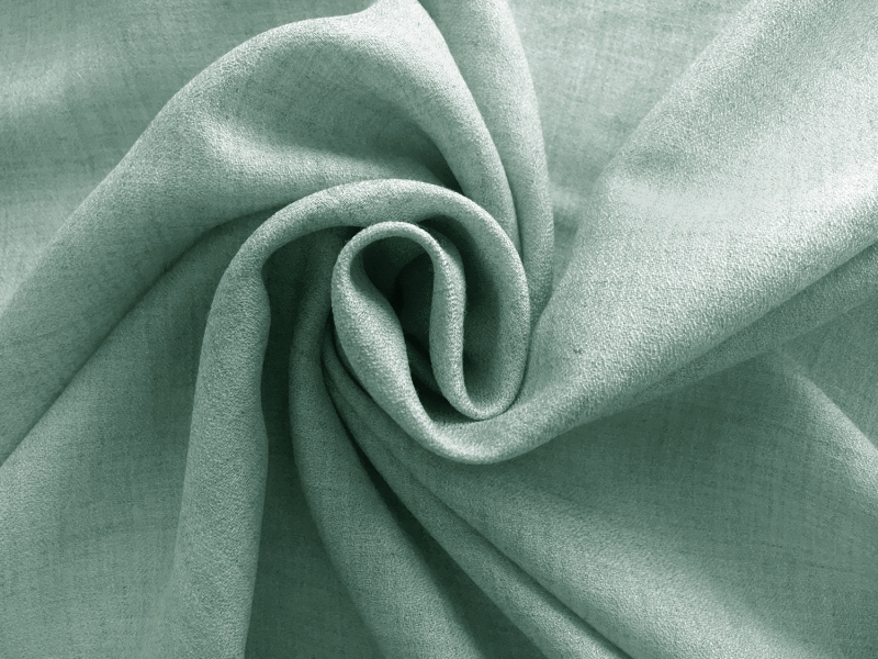 Spanish Viscose and Wool Crepe Challis in Mint1
