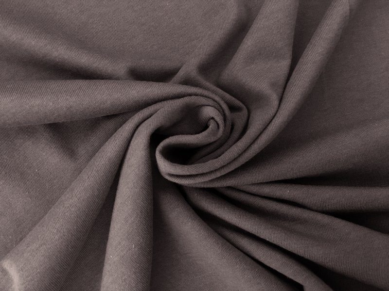 Japanese Lenzing Modal Jersey in Dark Taupe Grey1