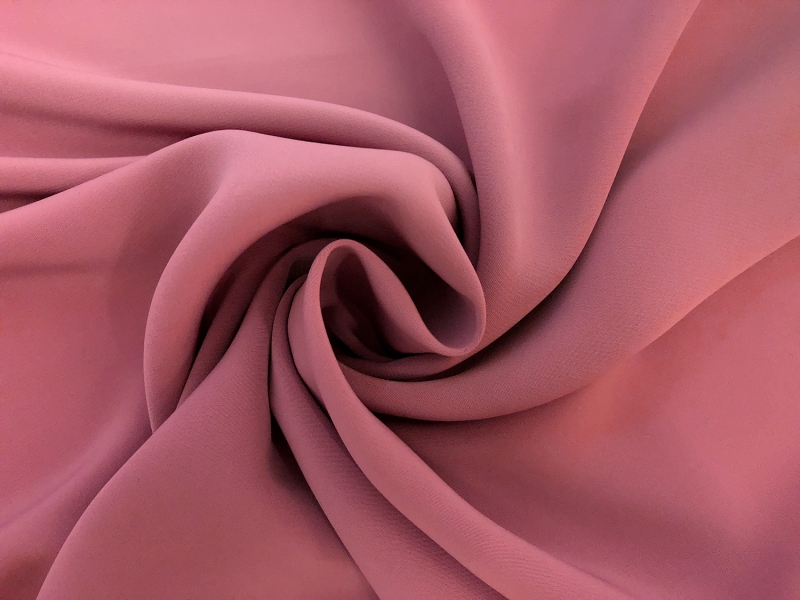 Polyester Powder Crepe De Chine in Mauve Taupe1