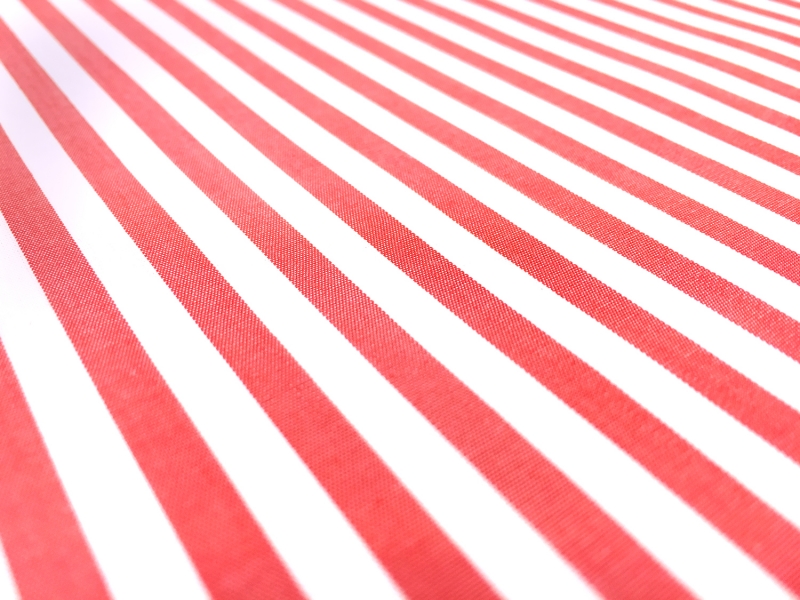 Pima Cotton Shirting Stripe in Red2