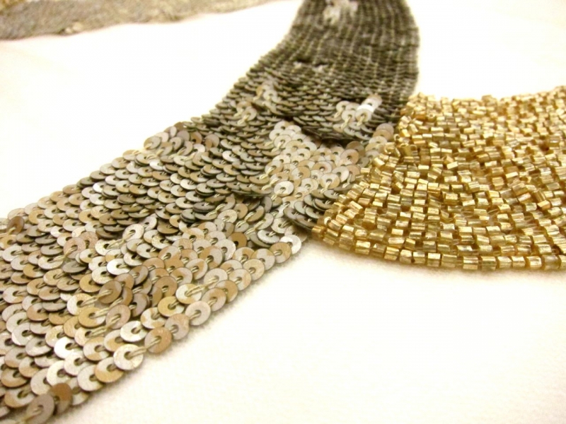Beading and Sequins on Illusion2