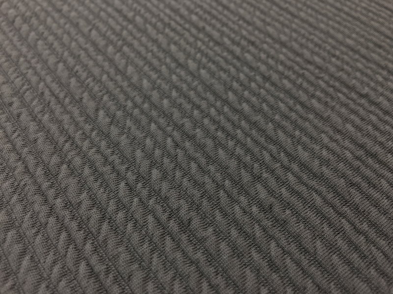 Polyester Spandex Novelty Knit in Grey 2