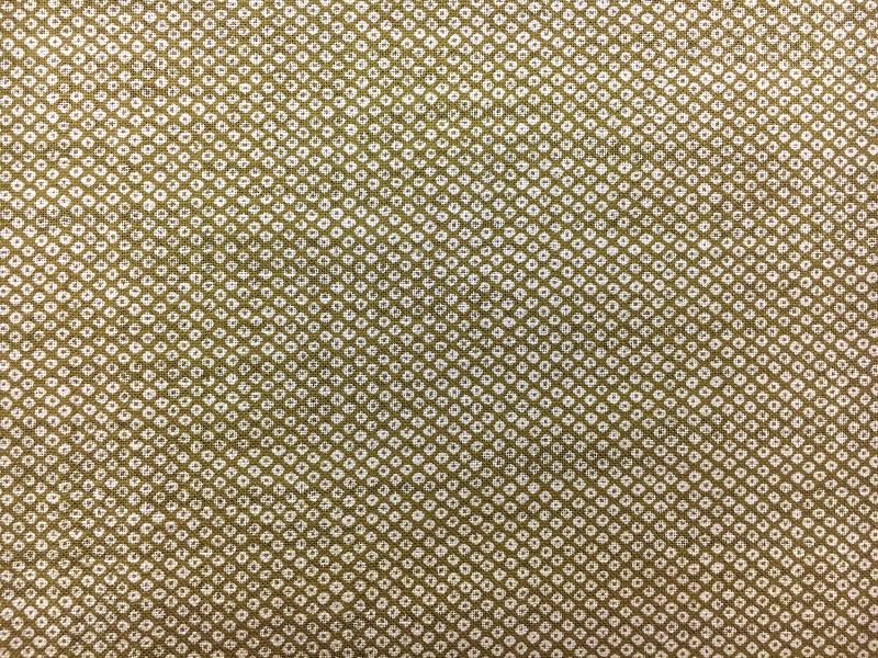Japanese Textured Cotton Print in Olive0