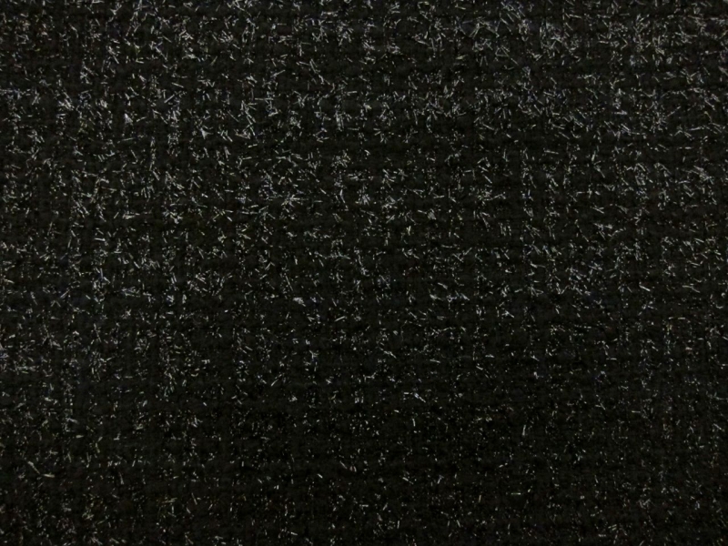Wool and Nylon Lurex Tweed in Black0