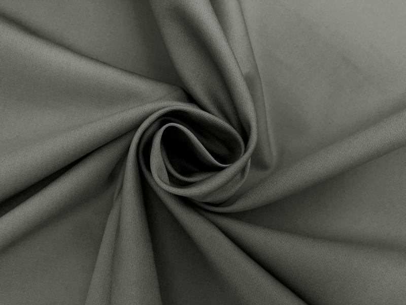 Combed Cotton Fineline Twill in Grey1