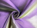 French Cotton Blend Iridescent Metallic Twill in Lilac and Gold0