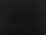 Diamond Quilted Woven Polyester in Black 0