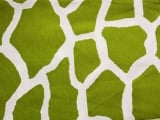 Cotton Canvas Giraffe Print in Chartreuse0