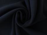 Polyester and Spandex Stretch Crepe in Midnight Navy0