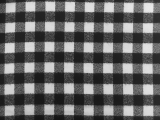 Cotton Mammoth Flannel Check in Black and White0