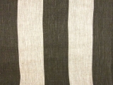Linen Upholstery 3" Stripe in Smoke0