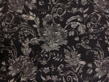 Silk Blend Metallic Cloque with Florals and Damask Patterns0