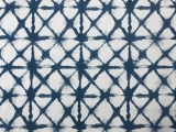 Denim Shibori Cotton Blend Upholstery Print0