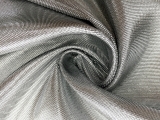 French Cotton Blend Metallic Twill in Silver0