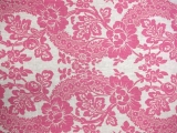 Linen Upholstery Floral Deco Print0