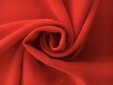 Polyester and Spandex Stretch Crepe in Bright Red0